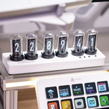 Cyberpunk Nixie Tube Clock for Desk | WiFi App Sync Smart