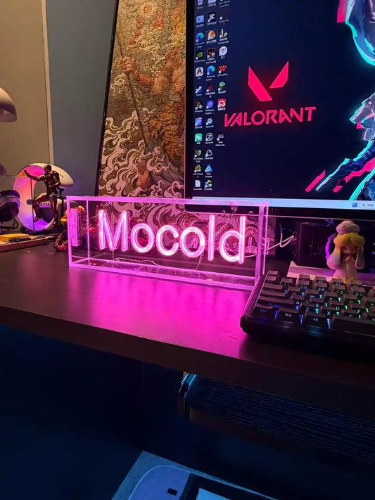 Cyberpunk Gaming Room Setup: Dark Background + Neon Lights