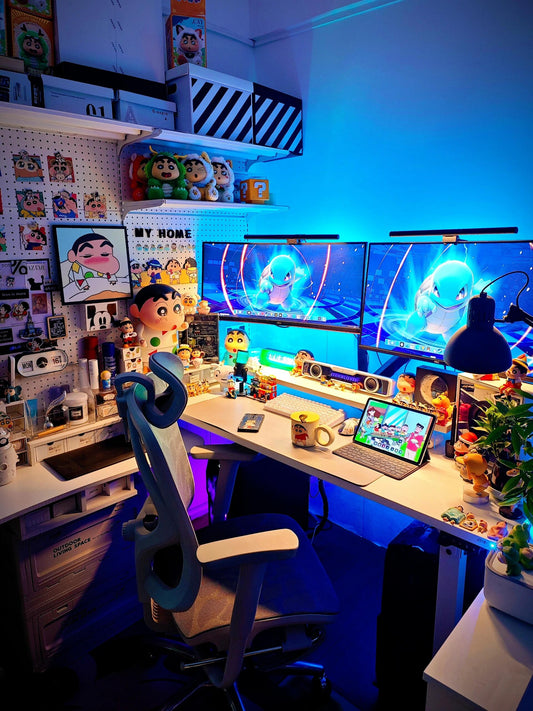 Crayon Shin-chan Gaming Setup: Ice Blue RGB & Anime Desk Aesthetic Guide - Vividgaming