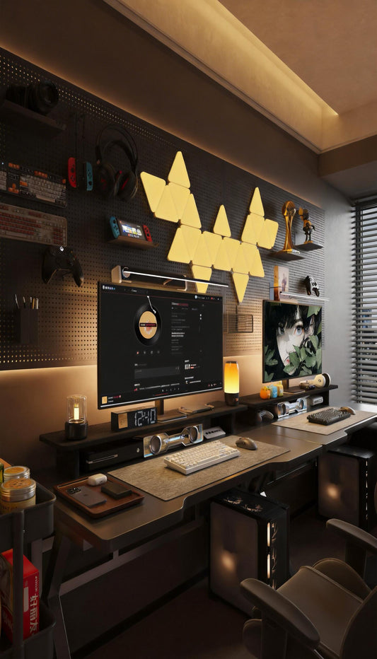 How to Create the Ultimate Gaming Room Lighting Setup (Warm & Minimal Vibes)