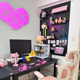 Gaming Pegboard for Desk Setup | Metal Storage Display