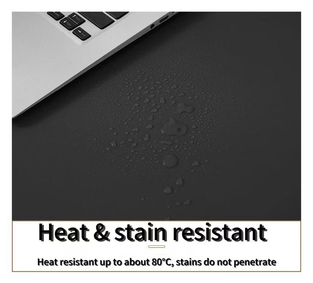 Alfombrilla de ratón gaming extendida – Protector de escritorio impermeable, resistente al calor y apto para alimentos, funda antideslizante grande para escritorio