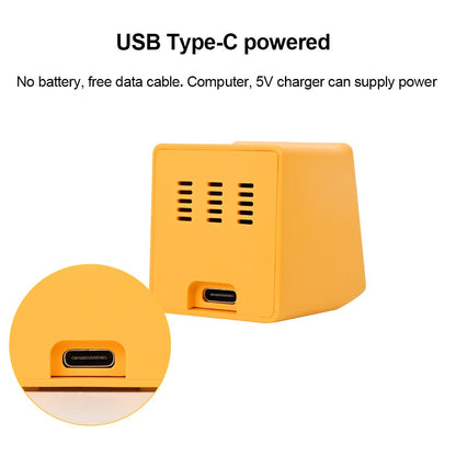 Mini Smart Weather Station Clock with Temperature, Humidity & Digital Display for Desk