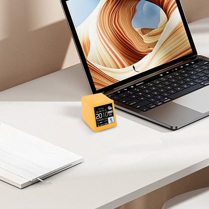 Mini Smart Weather Station Clock with Temperature, Humidity & Digital Display for Desk