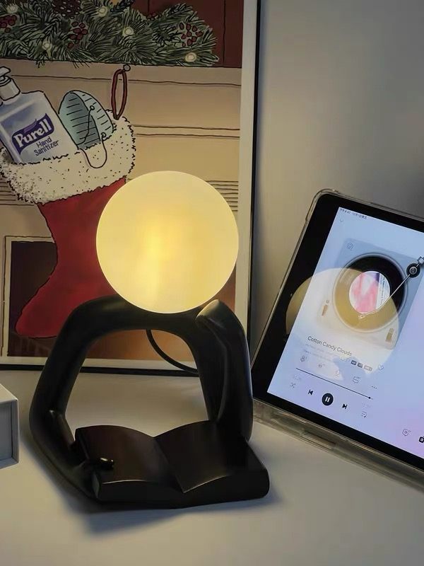 Thinker Figure Lamp for Gaming Desk | Minimalist Art Light