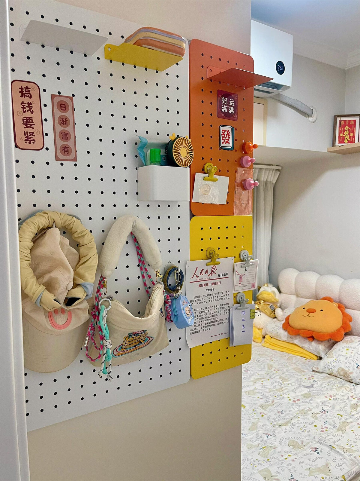 Modular Pegboard for Gaming Setup | DIY Aesthetic Storage