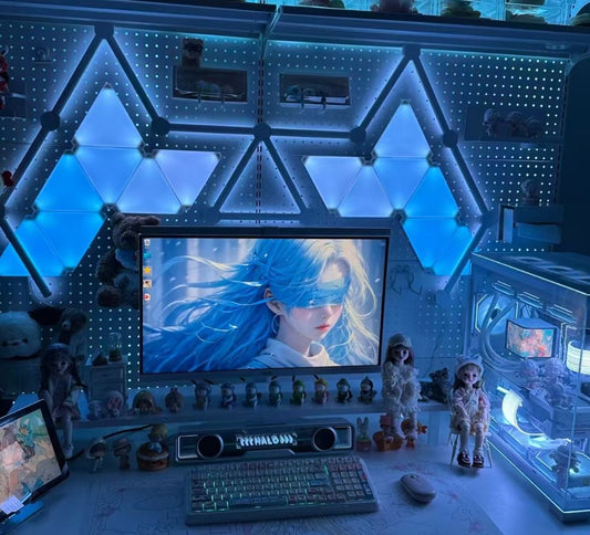 27-Piece Mega Modular Light Kit: 14 Triangles & 13 LED Line Bars