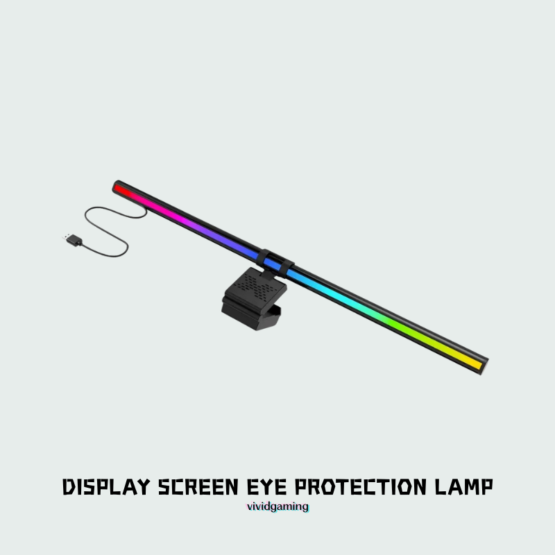 Monitor Light Bar – USB Powered Gaming Screen Lamp with Stepless Dimming, Anti-Blue Light & Flicker-Free Eye Protection | Source Screen Asymmetric Desk Light for PC Monitors