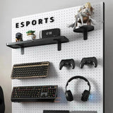 Modular Wall Pegboard Organizer | Gaming Setup Storage