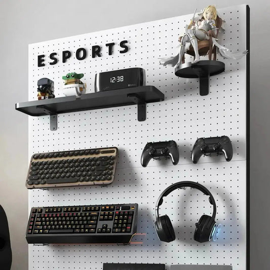 Modulare Wand-Lochplatte für den Gaming-Schreibtisch – Saubere & organisierte Aufbewahrung