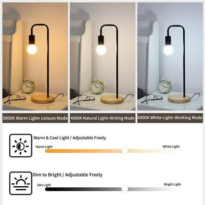 Minimalist Nordic Dimmable Desk Lamp for Gaming Setup – Eye-Protecting Creative LED Table Lamp, Modern Bedside Reading Light, Esports Desk Ambiance & Study Lighting