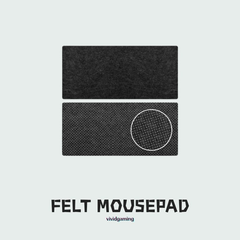 Non-Slip Felt Desk Mat – Minimalist Gaming Setup Mouse Pad | Noise-Reducing & Desk Protection