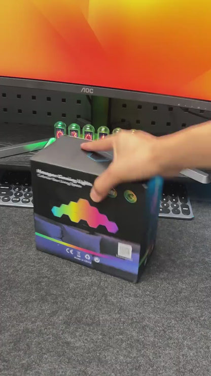 Modular RGB Hexagon Wall Panels | Gaming Room Light
